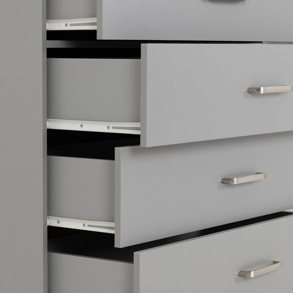 Dakota 5 Drawer Chest - Light Grey