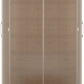 Nevada 2 Door 1 Drawer Wardrobe - Oyster Gloss/Light Oak Effect Veneer