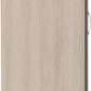 Nevada Mirrored 2 Door 1 Drawer Wardrobe - Grey Gloss/Light Oak Effect Veneer