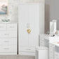 Nevada 2 Door 1 Drawer Wardrobe - White Gloss