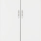 Nevada 2 Door 1 Drawer Wardrobe - White Gloss