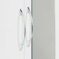 Nevada Mirrored 2 Door 1 Drawer Wardrobe - White Gloss