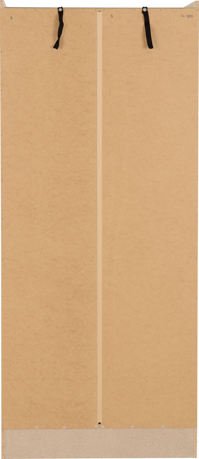 Nevada 2 Door 1 Drawer Wardrobe - Sonoma Oak Effect