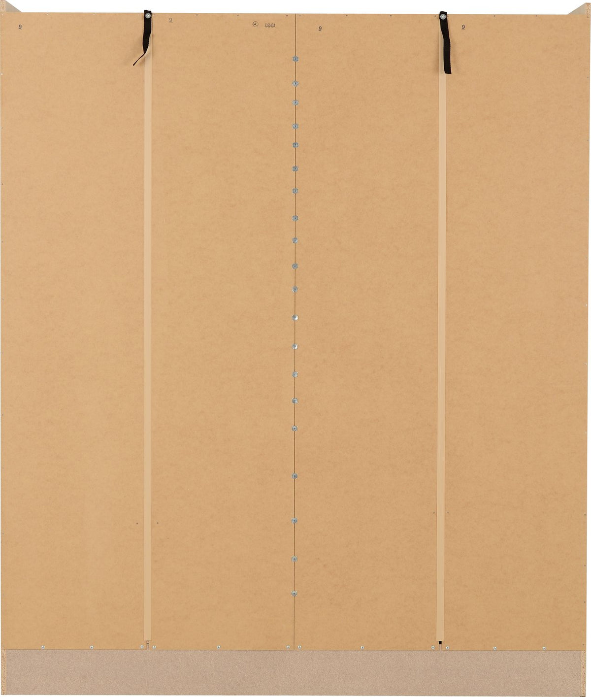 Nevada 4 Door 2 Drawer Mirrored Wardrobe - Sonoma Oak Effect