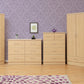Nevada 4 Door 2 Drawer Mirrored Wardrobe - Sonoma Oak Effect