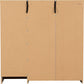 Nevada 5 Drawer Low Wardrobe - Grey Gloss/Light Oak Effect Veneer