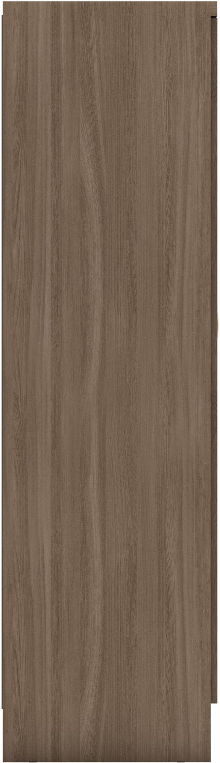 Nevada 6 Door 2 Drawer Mirrored Wardrobe - Rustic Oak Effect