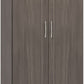 Nevada 2 Door 1 Drawer Wardrobe - Black Wood Grain