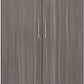 Nevada 2 Door 1 Drawer Wardrobe - Black Wood Grain