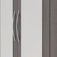 Nevada 3 Door 2 Drawer Mirrored Wardrobe - Black Wood Grain