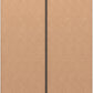 Nevada Mirrored 2 Door 1 Drawer Wardrobe - Black Wood Grain