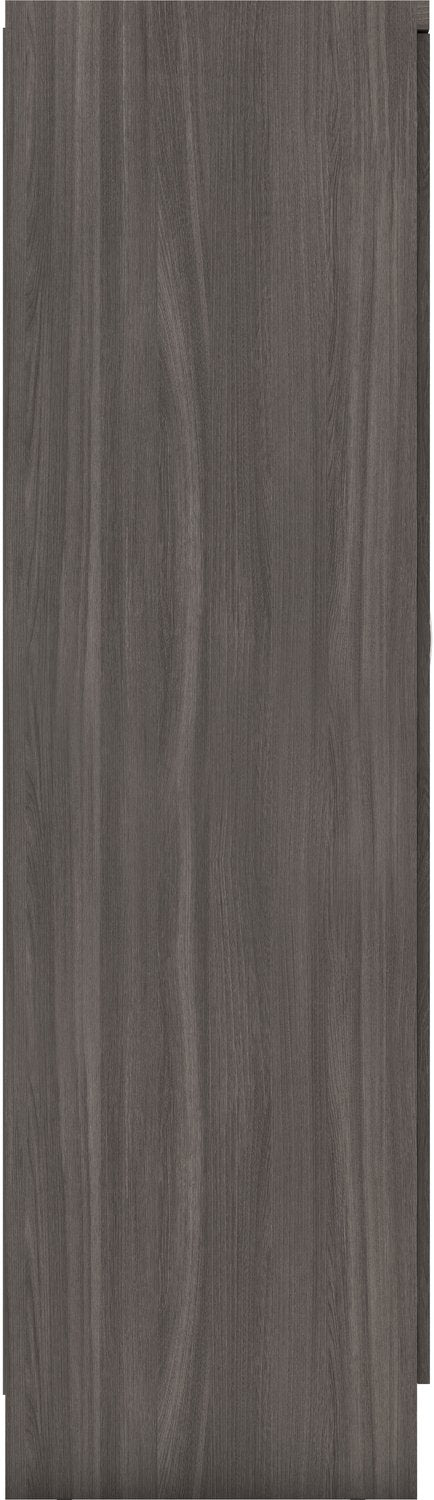 Nevada 6 Door 2 Drawer Mirrored Wardrobe - Black Wood Grain