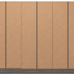 Nevada 6 Door 2 Drawer Mirrored Wardrobe - Black Wood Grain