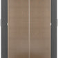 Nevada 2 Door 1 Drawer Wardrobe - 3D Effect Grey