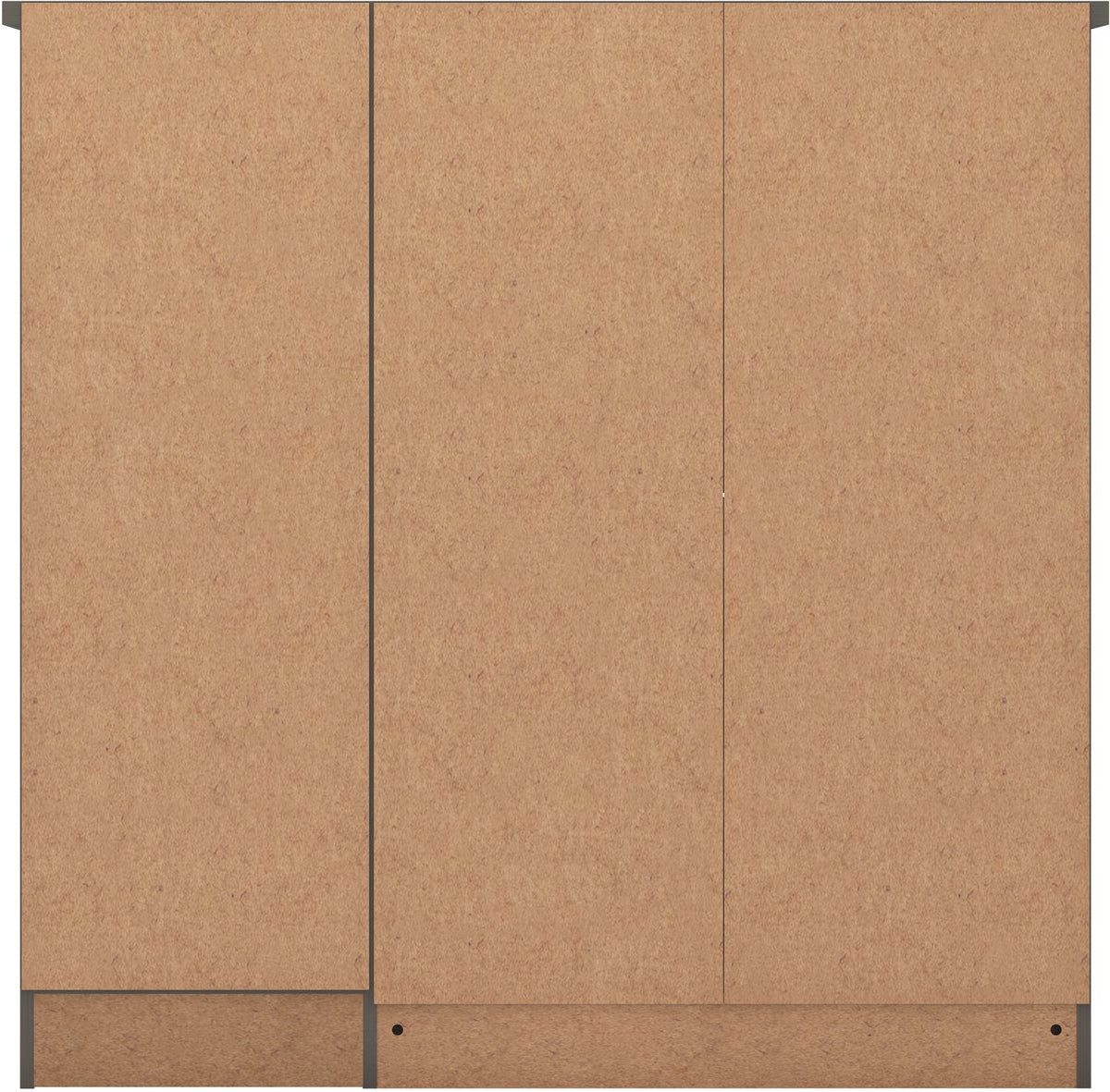 Nevada 5 Drawer Low Wardrobe - 3D Effect Grey