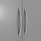 Nevada Petite Open Shelf Wardrobe - Grey Gloss/Light Oak Effect Veneer