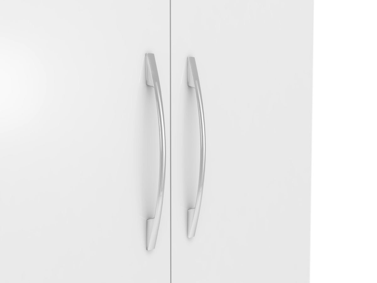 Nevada Petite Open Shelf Wardrobe - White Gloss