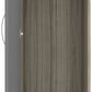 Nevada 1 Door 1 Drawer Wardrobe - Grey Gloss/Light Oak Effect Veneer