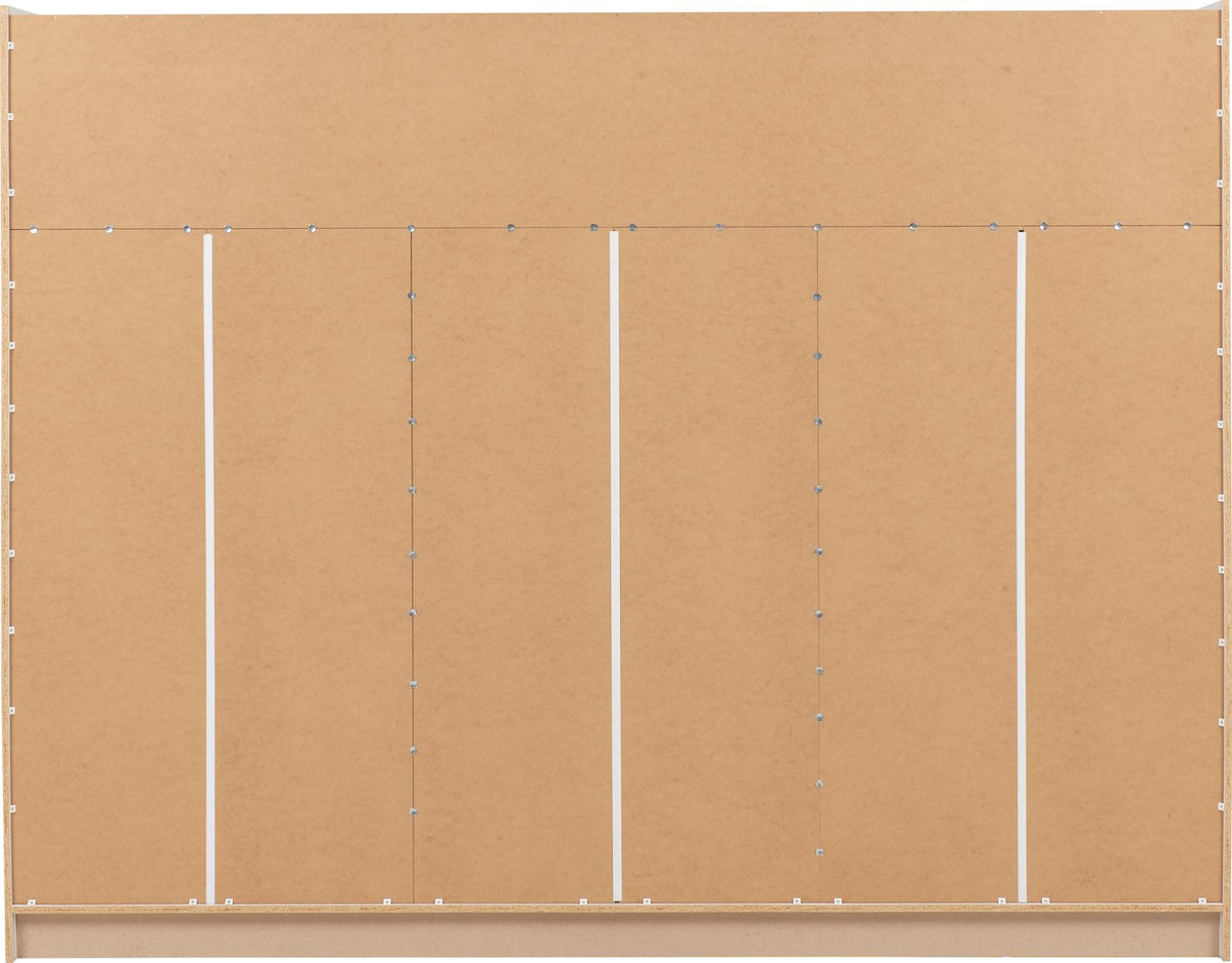 Nevada 3 Door Sliding Wardrobe - White Gloss