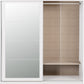 Nevada 2 Door Sliding Wardrobe - White Gloss