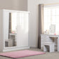 Nevada 2 Door Sliding Wardrobe - White Gloss