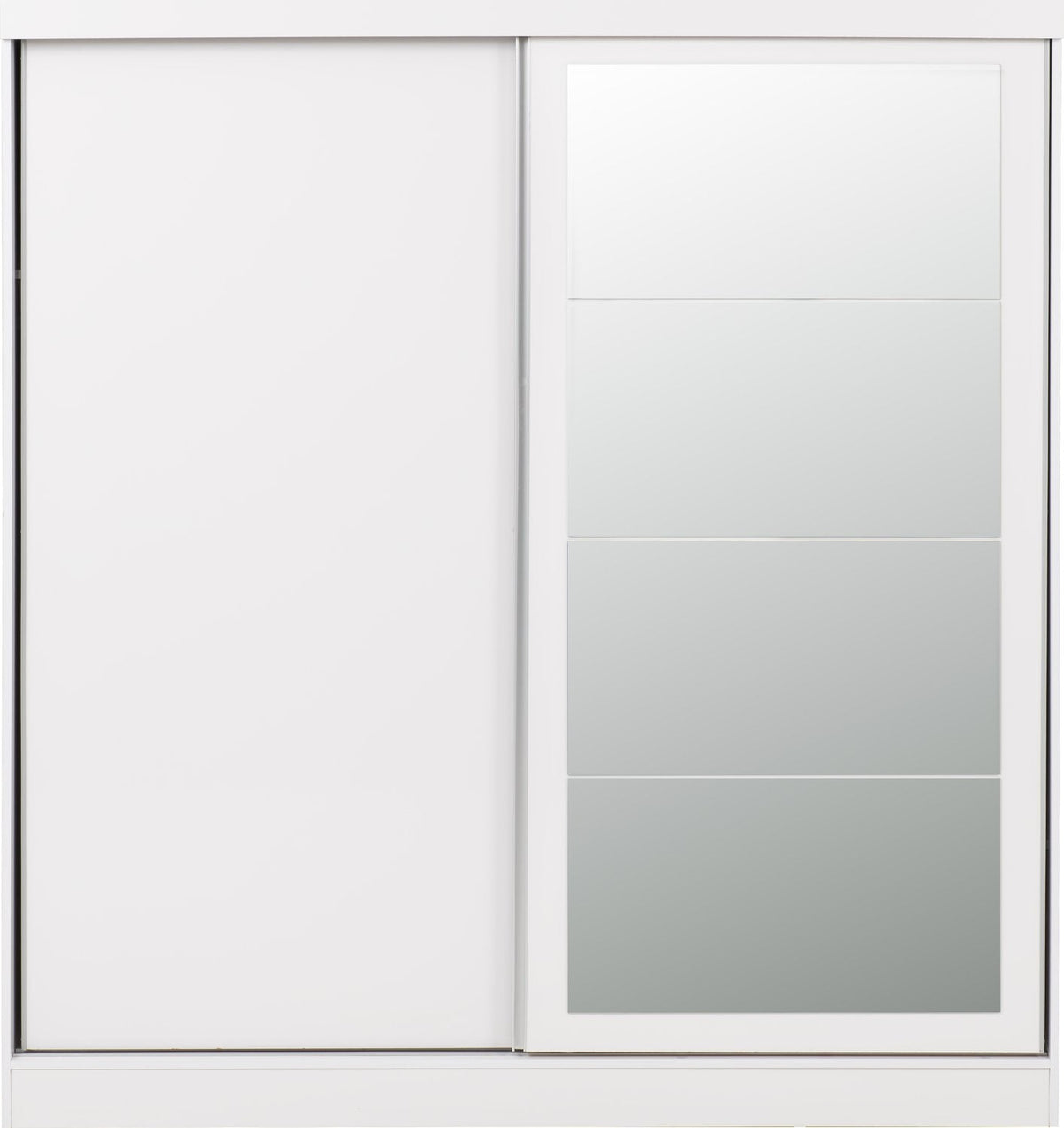 Nevada 2 Door Sliding Wardrobe - White Gloss
