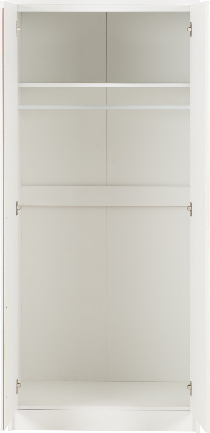Malvern 2 Door Wardrobe - White