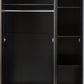 Malvern 3 Door Wardrobe - Black