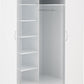 Nevada 2 Door Corner Wardrobe - White Gloss