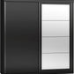 Nevada 2 Door Sliding Wardrobe - Black Gloss