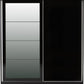 Nevada 2 Door Sliding Wardrobe - Black Gloss