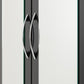 Nevada 3 Door 2 Drawer Mirrored Wardrobe - Black Gloss