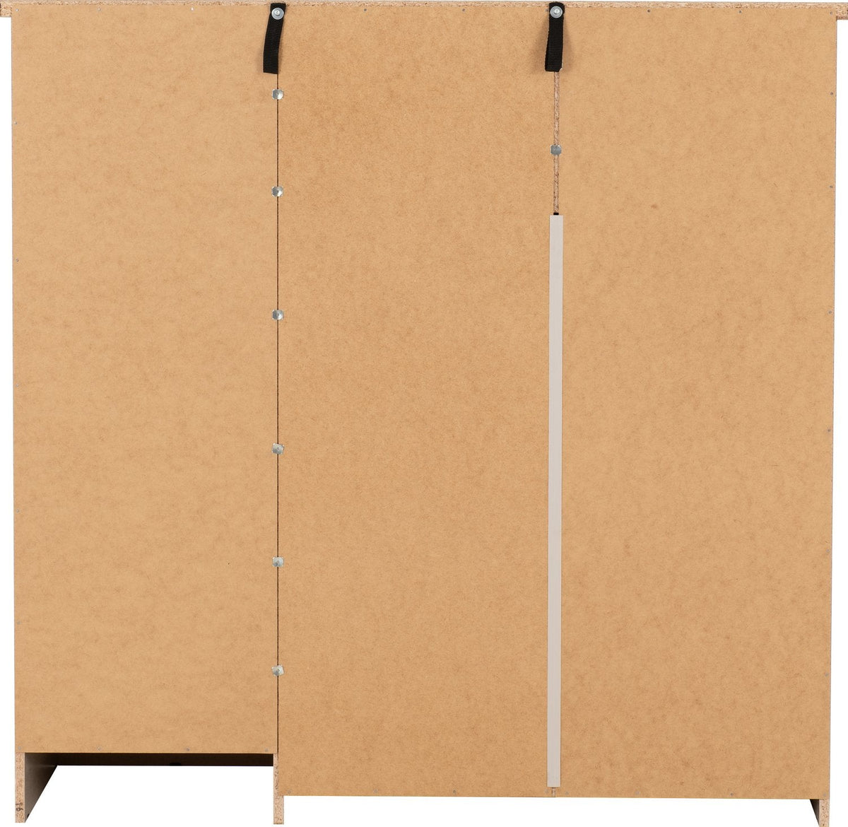Nevada 5 Drawer Low Wardrobe - Black Gloss