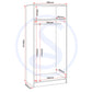 Malvern 2 Door Wardrobe - Urban Snow