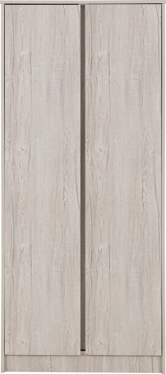 Malvern 2 Door Wardrobe - Urban Snow