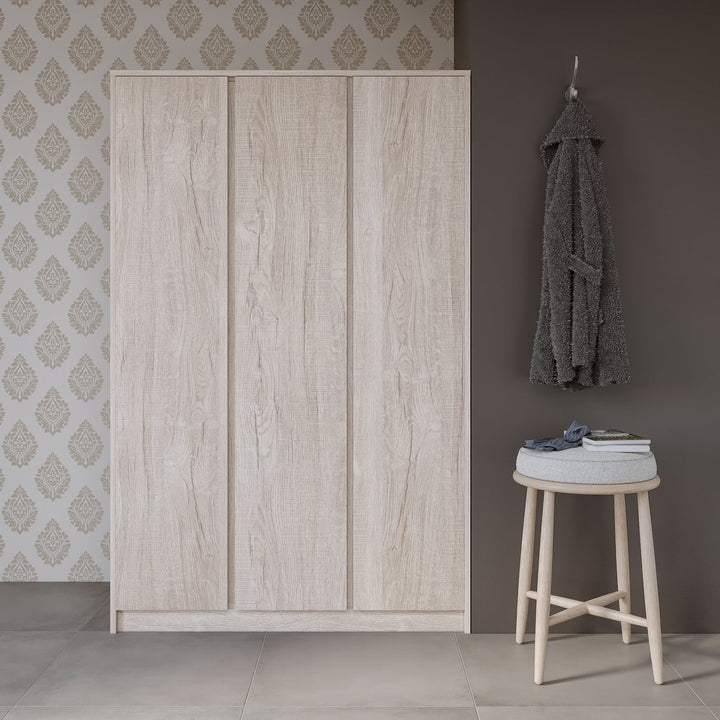 Malvern 3 Door Wardrobe - Urban Snow