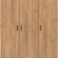 Dakota 3 Door Wardrobe - Oak Effect