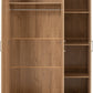 Dakota 3 Door Wardrobe - Oak Effect
