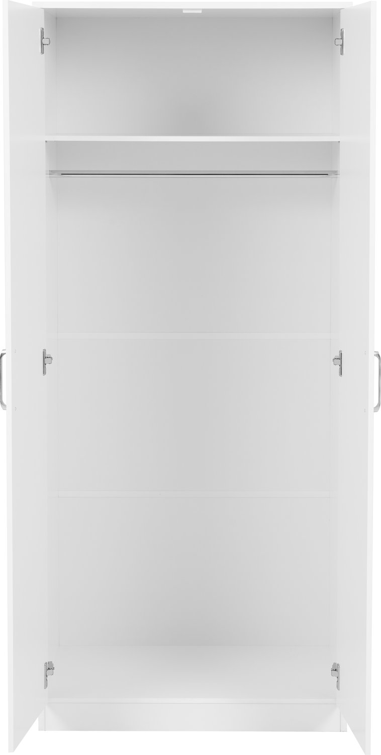 Dakota 2 Door Wardrobe - White