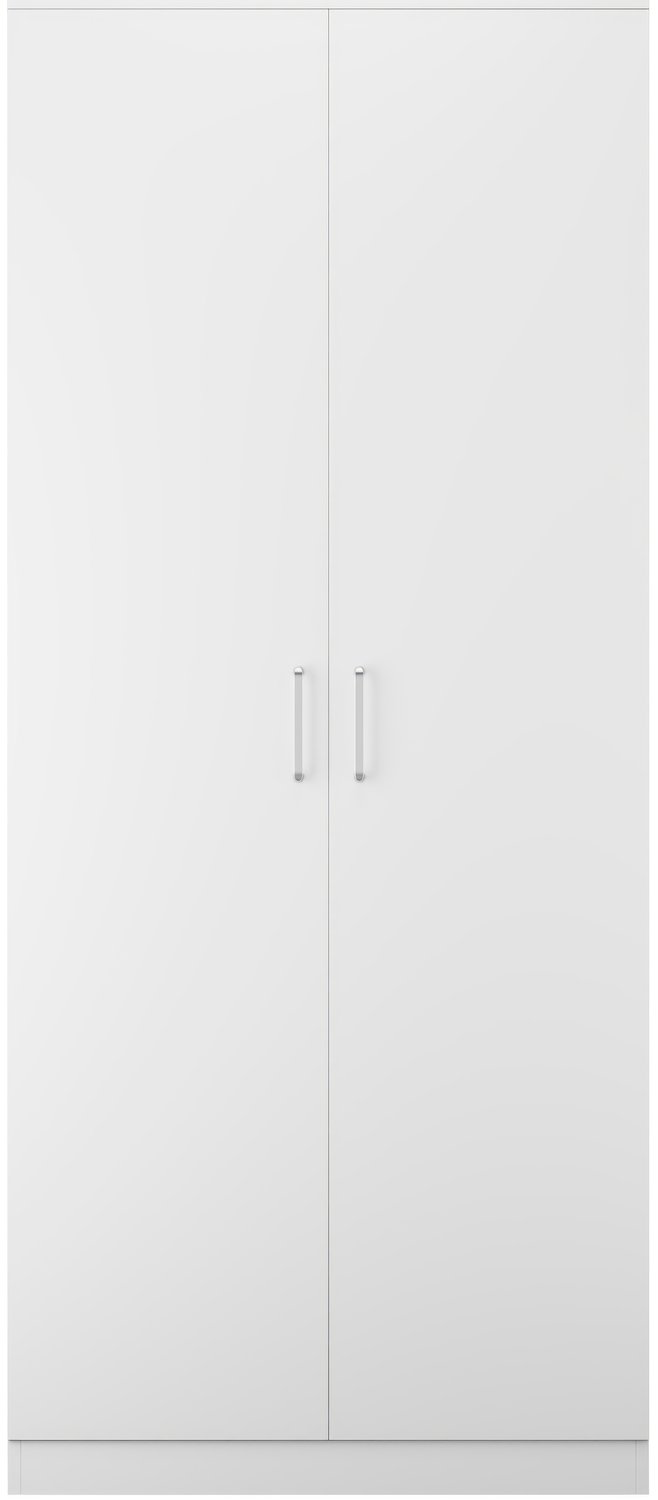 Dakota 2 Door Wardrobe - White