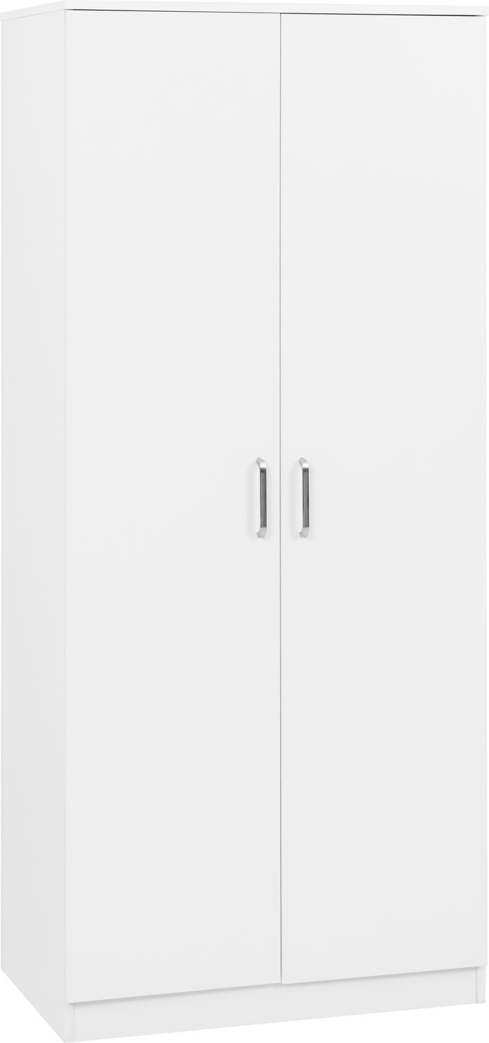 Dakota 2 Door Wardrobe - White