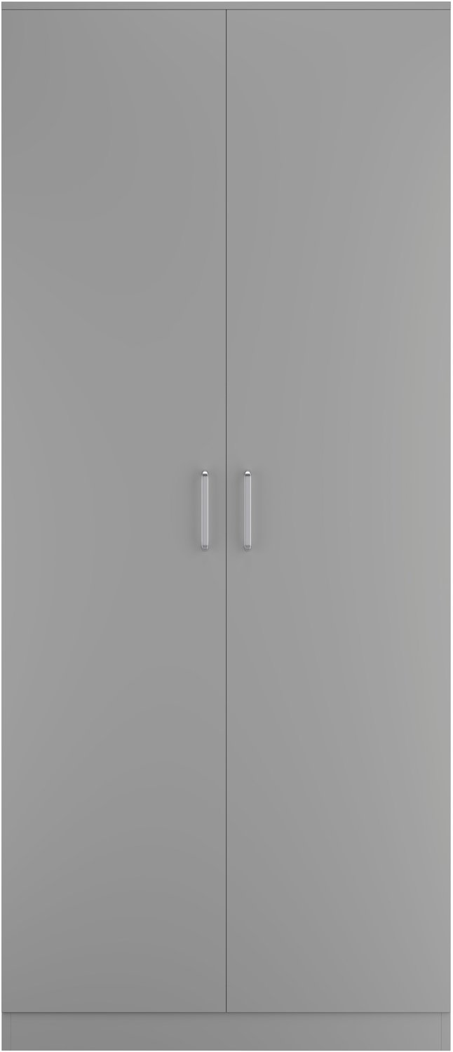 Dakota 2 Door Wardrobe - Light Grey
