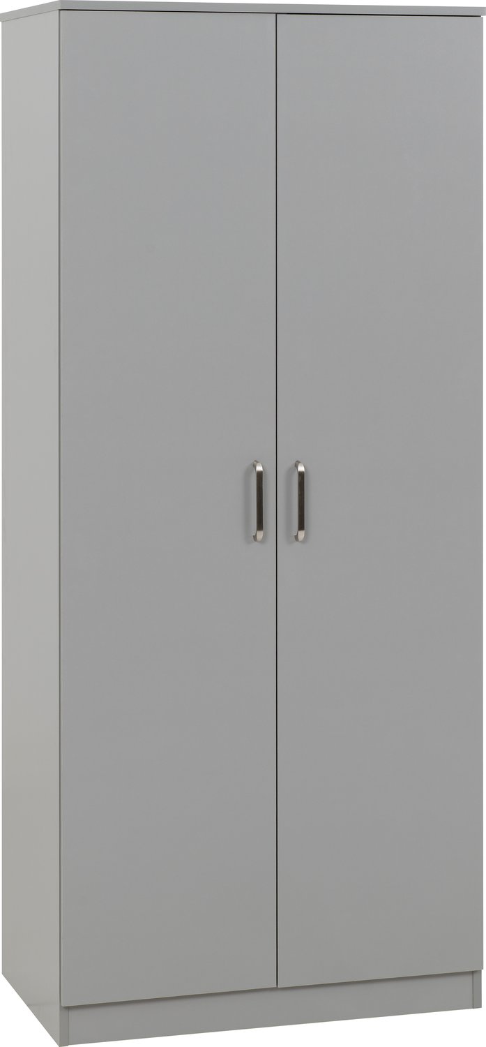 Dakota 2 Door Wardrobe - Light Grey