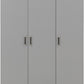 Dakota 3 Door Wardrobe - Light Grey