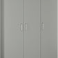 Dakota 3 Door Wardrobe - Light Grey