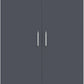 Dakota 2 Door Wardrobe - Dark Grey