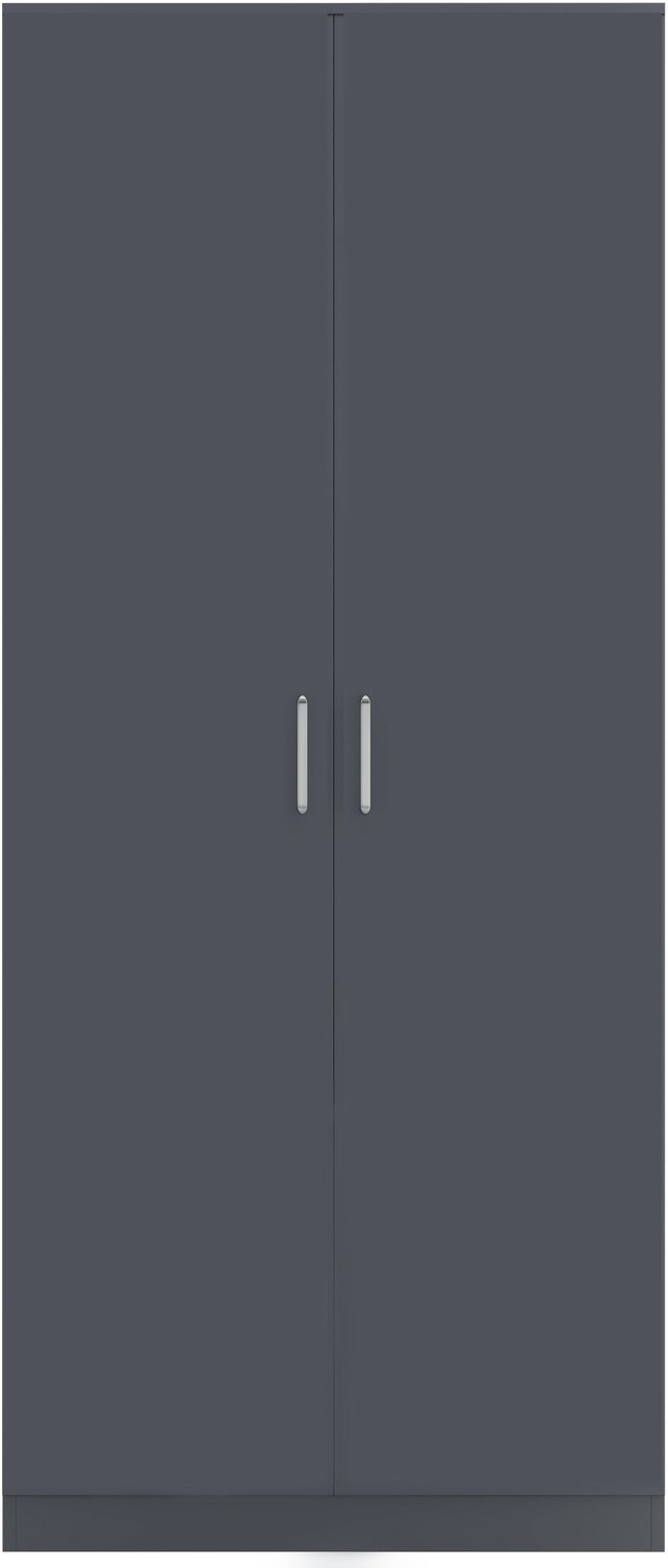 Dakota 2 Door Wardrobe - Dark Grey
