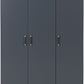 Dakota 3 Door Wardrobe - Dark Grey