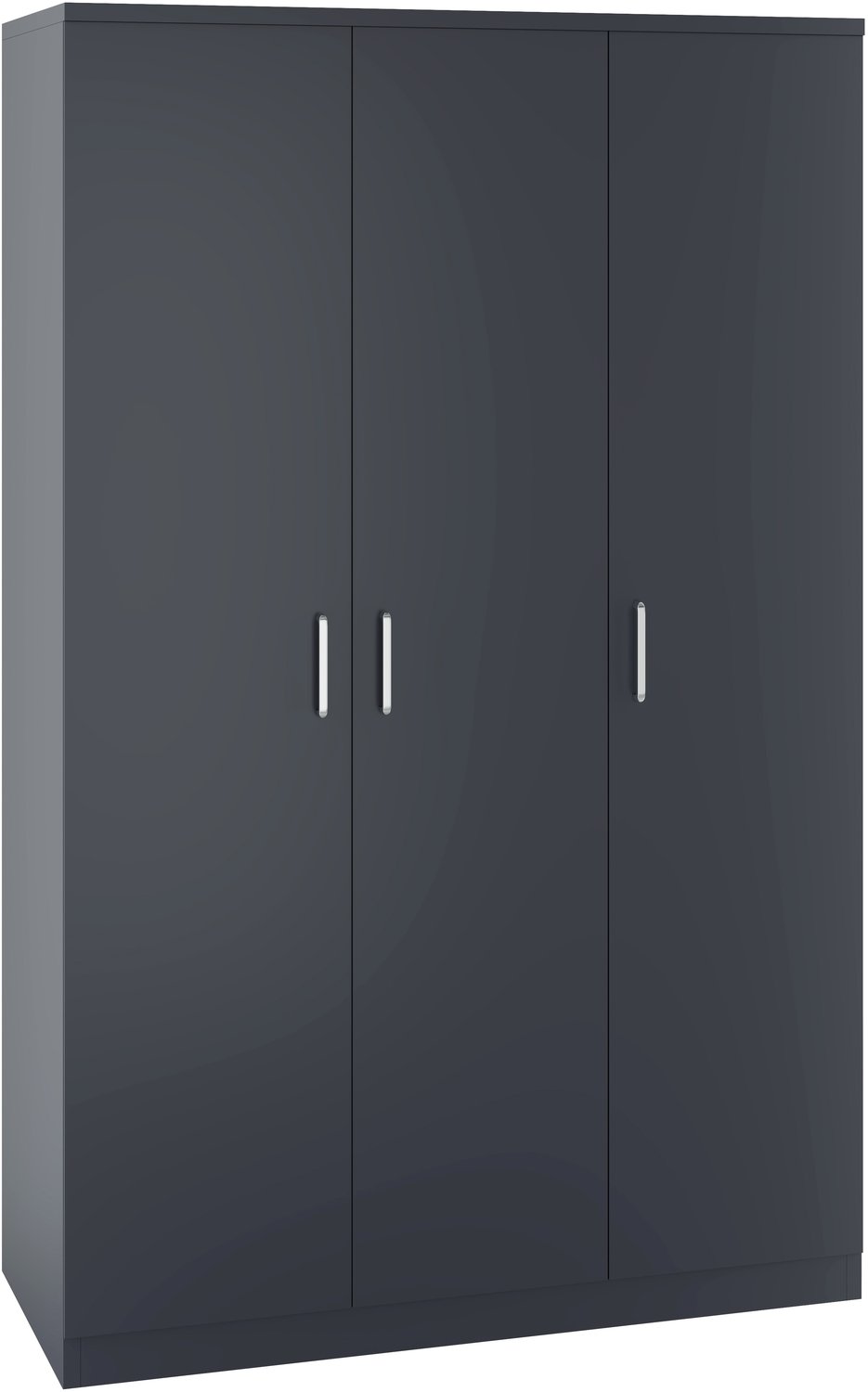 Dakota 3 Door Wardrobe - Dark Grey