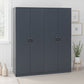 Dakota 4 Door Wardrobe - Dark Grey